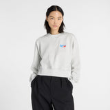 New Balance Women's Athletics Premium Logo Relaxed Crop Crew-3