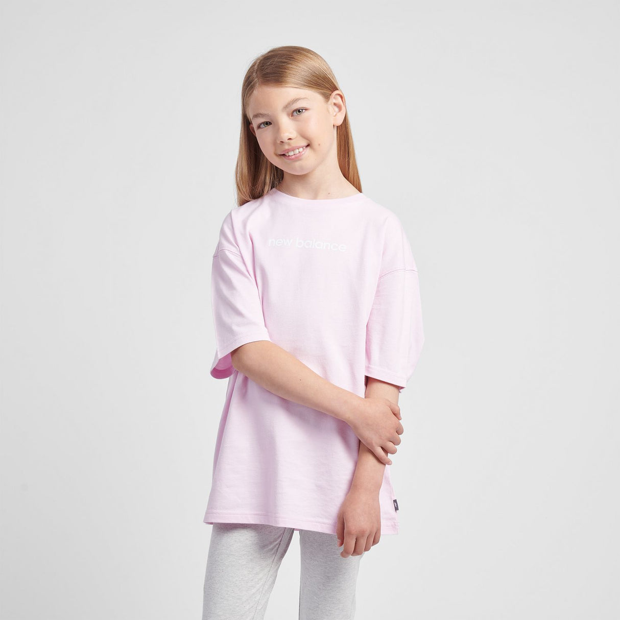 New Balance Youth Girl's Floral Sneaker Graphics T-Shirt-4