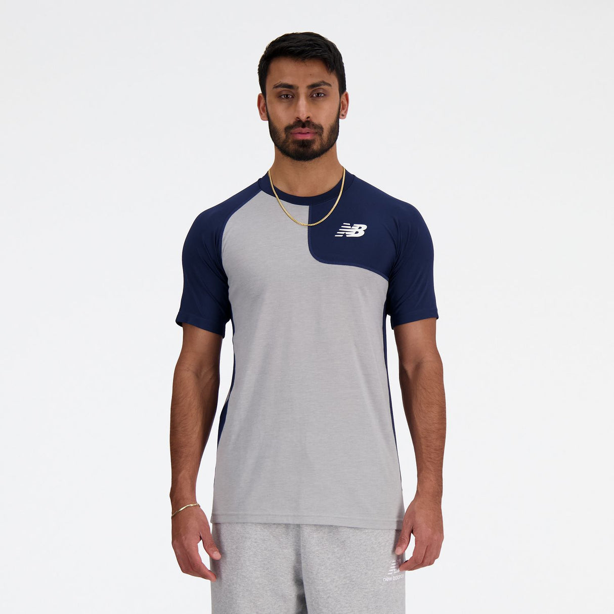 New Balance Men's SS Asym Baseball Top Left-1