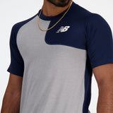 New Balance Men's SS Asym Baseball Top Left-4