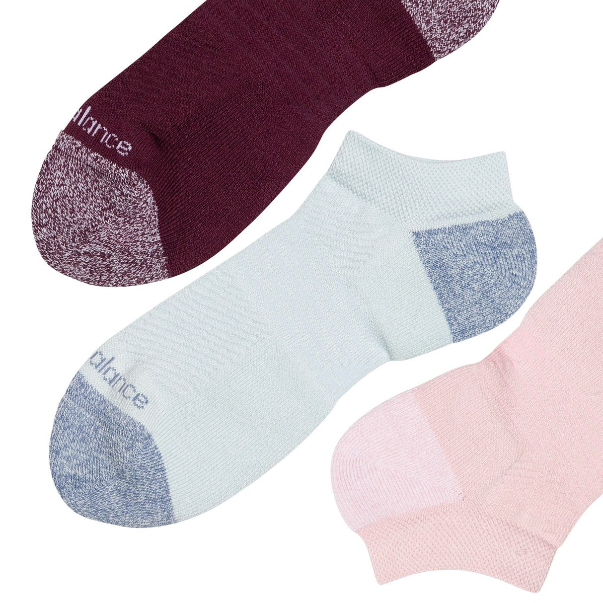 New Balance Active No Show Socks (3 Pairs)-4