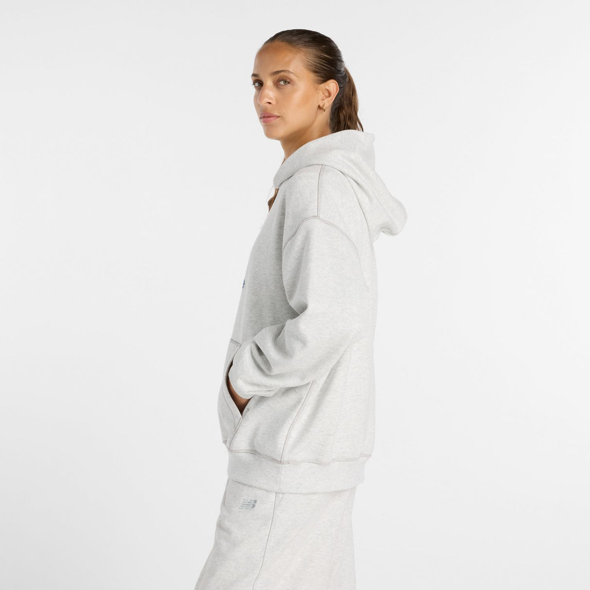 New Balance Women's Athletics French Terry Logo Hoodie-3