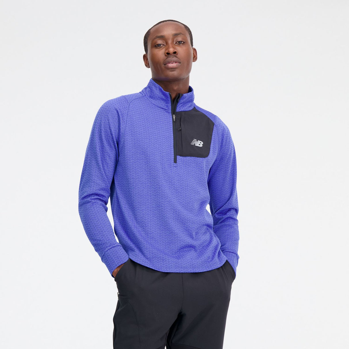 New Balance Men's Heat Grid Half Zip Shirt-3