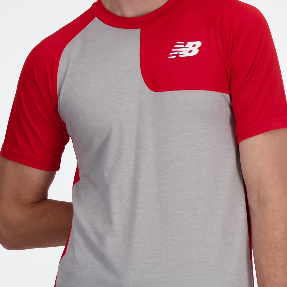 New Balance Men's SS Asym Baseball Top Left-4