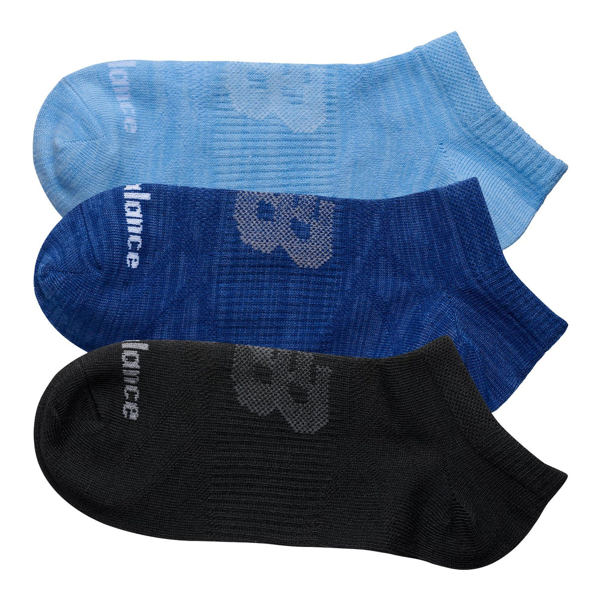New Balance Flat Knit No Show Socks 3 Pack-2