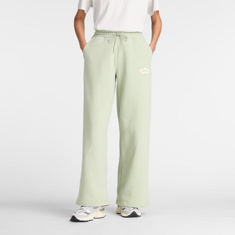 New Balance Women's Linear Heritage Fleece Wide Leg Pant-1