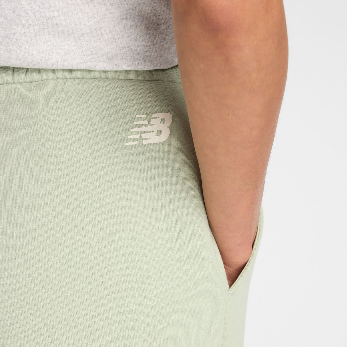 New Balance Women's Linear Heritage Fleece Wide Leg Pant-6