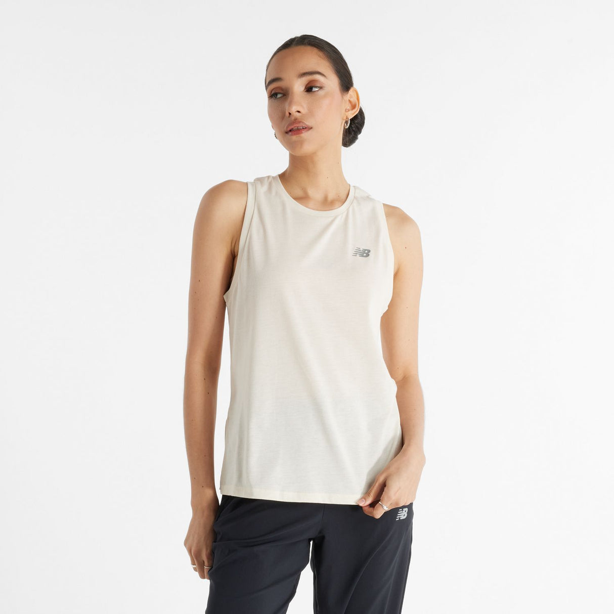New Balance Women's Sport Essentials Heather Tech Tank-1