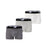New Balance Men's Mesh 3 Inch Boxer Brief No Fly 3 Pack