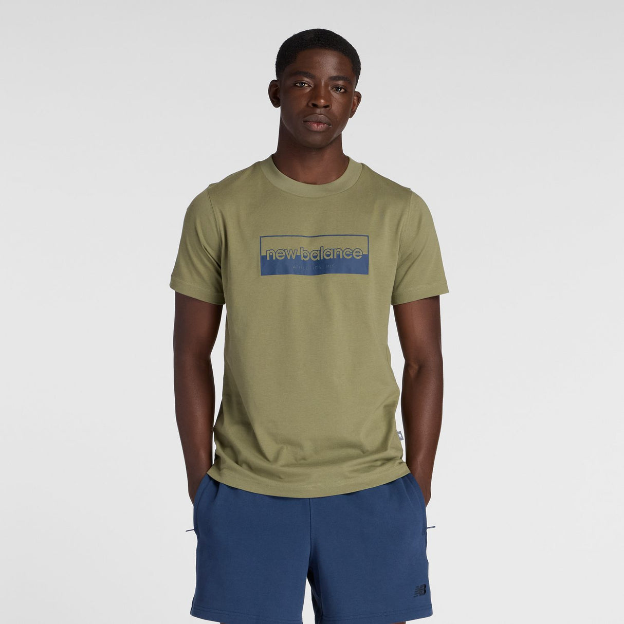 New Balance Men's Rectangular Logo T-Shirt-1