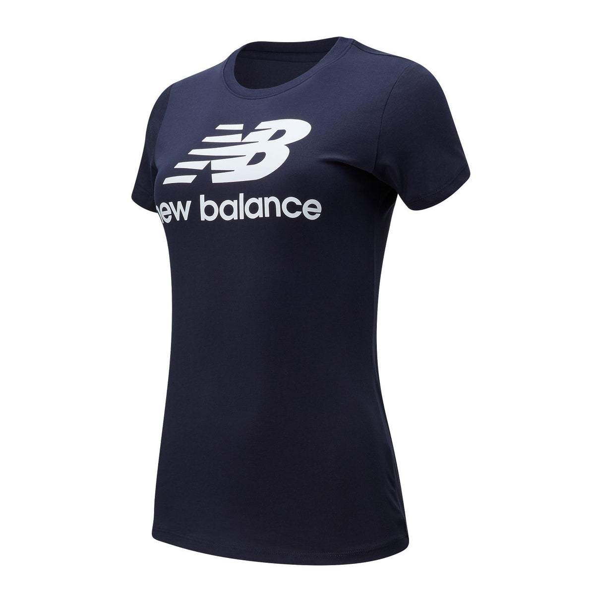 New Balance Women's Essentials Stacked Logo Tee-1