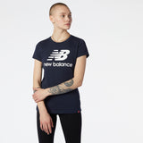 New Balance Women's Essentials Stacked Logo Tee-3
