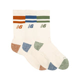 New Balance Active Lifestyle Striped Crew Socks 3 Pack-3