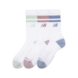New Balance Active Lifestyle Striped Crew Socks 3 Pack-2