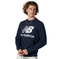 New Balance Men's Essentials Stacked Logo Crew-3