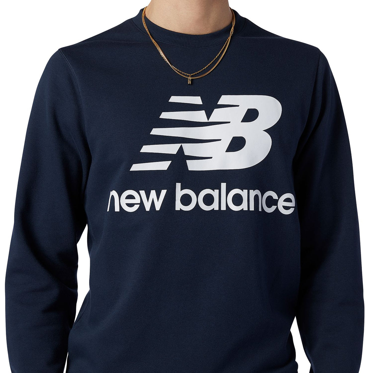 New Balance Men's Essentials Stacked Logo Crew-6
