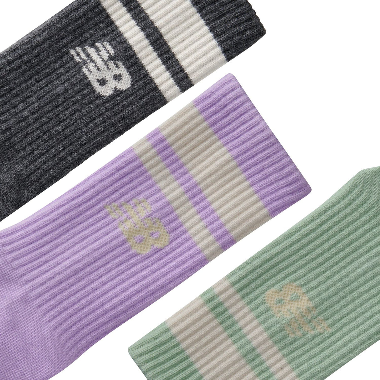 New Balance Essentials Line Midcalf Socks 3 Pack-2