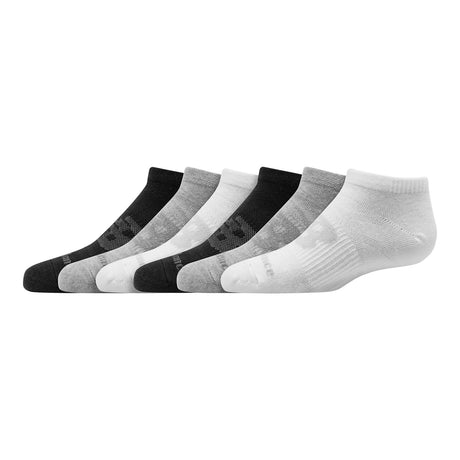 New Balance Kids Flat Knit No Show Socks 6 Pack