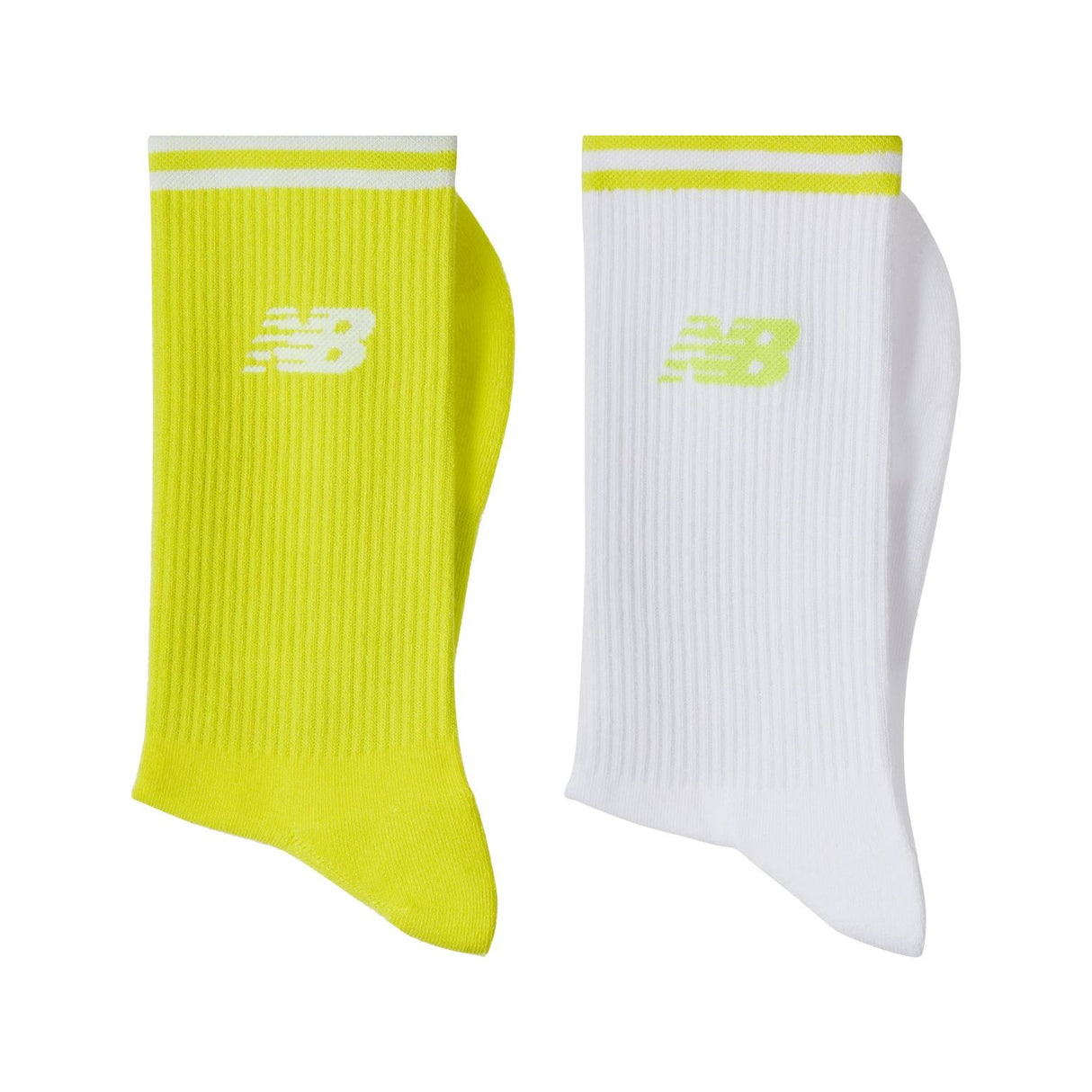 New Balance Running Stripe Midcalf Socks 2 Pairs-2
