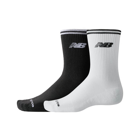 New Balance Running Stripe Midcalf Socks 2 Pairs-1