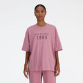 New Balance Women's Iconic Collegiate Jersey Oversized T-Shirt-1