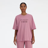 New Balance Women's Iconic Collegiate Jersey Oversized T-Shirt-1