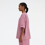 New Balance Women's Iconic Collegiate Jersey Oversized T-Shirt-2