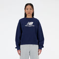 New Balance Women's Sport Essentials Fleece Logo Crew-1