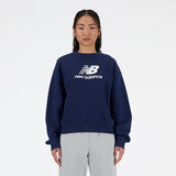 New Balance Women's Sport Essentials Fleece Logo Crew-1