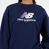 New Balance Women's Sport Essentials Fleece Logo Crew-4