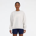 New Balance Women's Sport Essentials Fleece Logo Crew-1