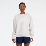 New Balance Women's Sport Essentials Fleece Logo Crew-1