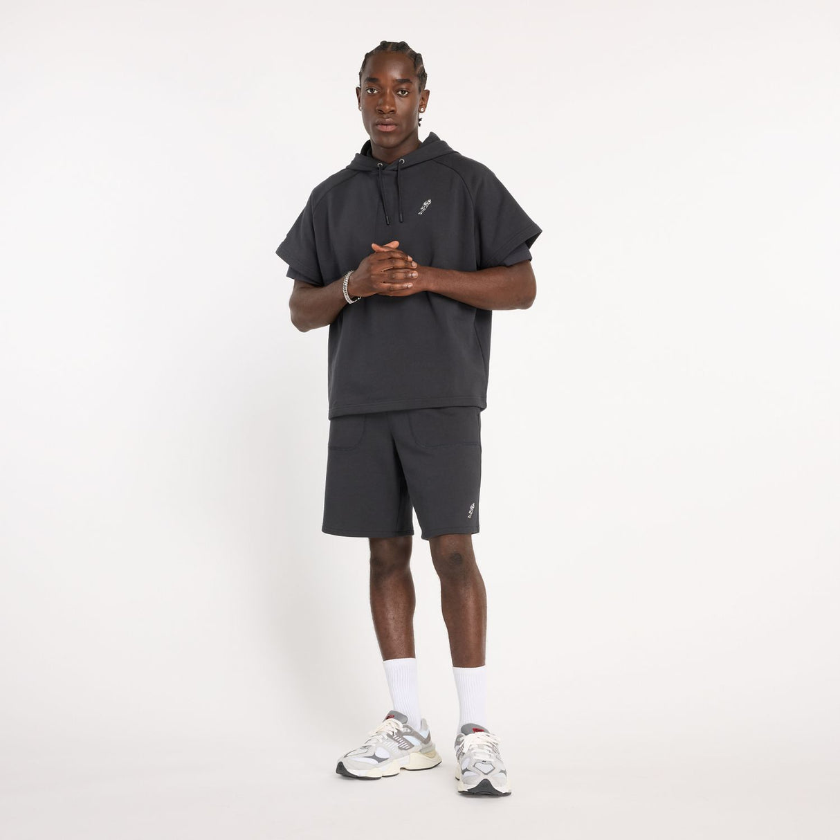 New Balance Men's Ohtani Short Sleeve French Terry Hoodie-1