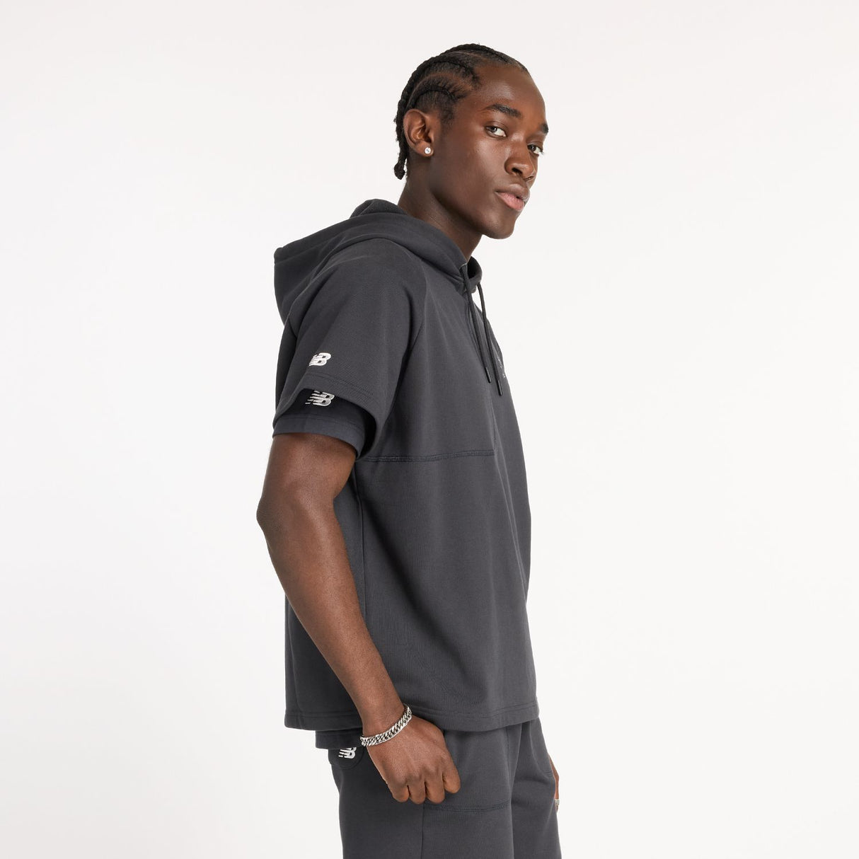 New Balance Men's Ohtani Short Sleeve French Terry Hoodie-4