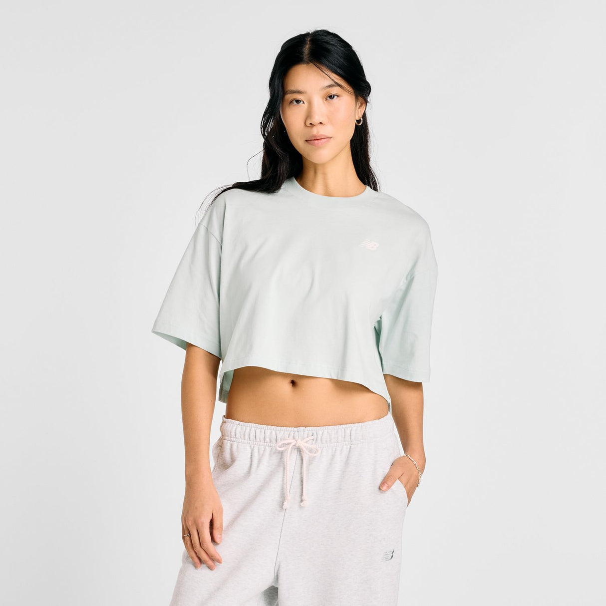 New Balance Women's Reimagined Oversized Waist T-Shirt-1
