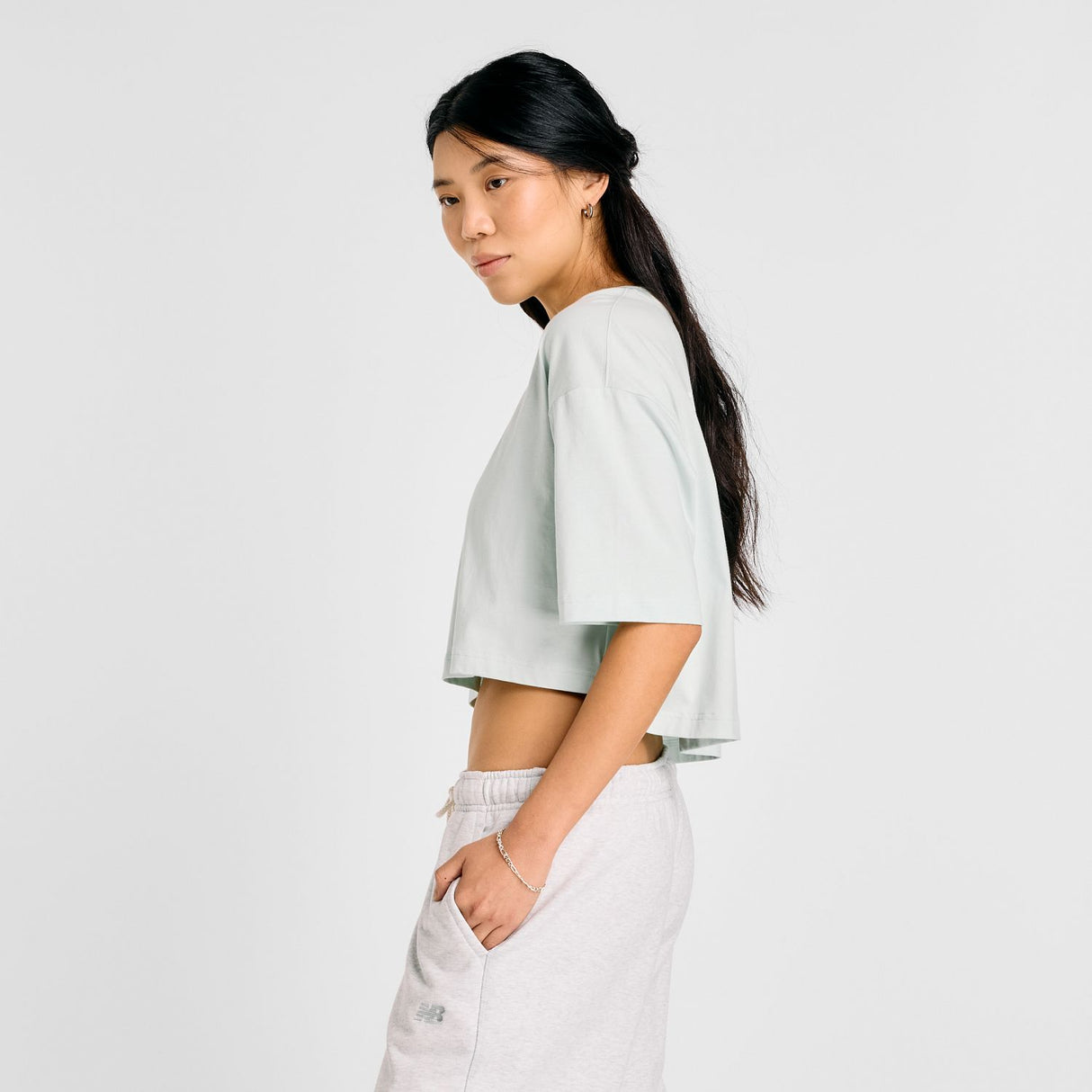 New Balance Women's Reimagined Oversized Waist T-Shirt-2
