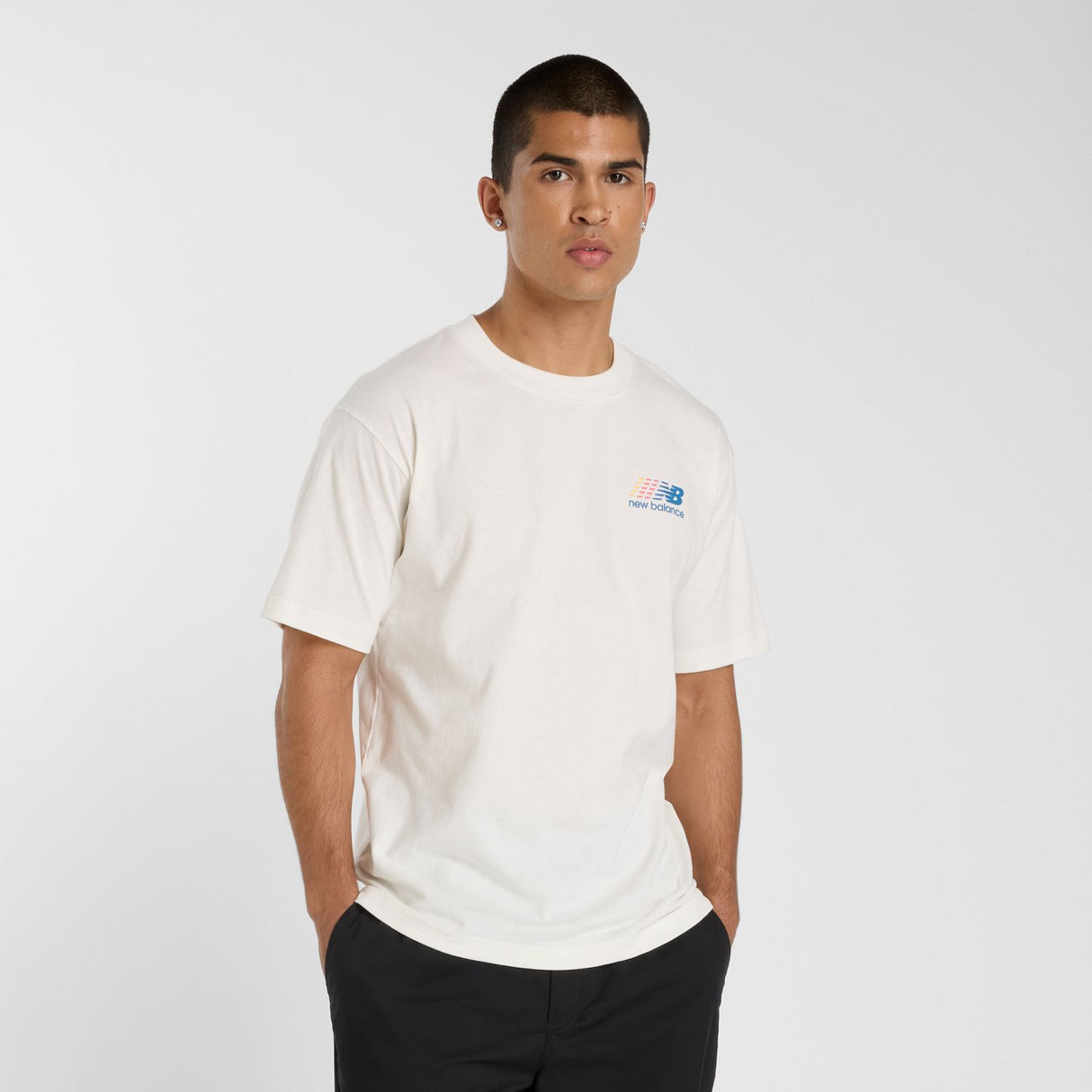 New Balance Men's Athletics Multi Color Logo T-Shirt-3
