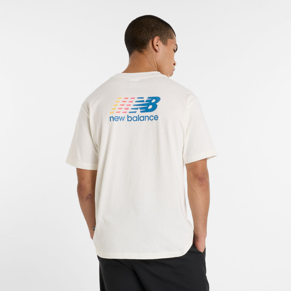 New Balance Men's Athletics Multi Color Logo T-Shirt-5