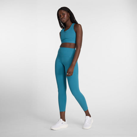 New Balance Women's Sleek Medium Support Pocket Sports Bra-1