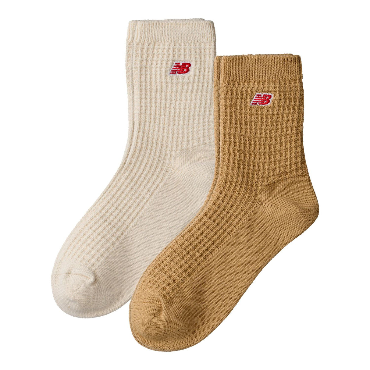 New Balance Waffle Knit Ankle Socks 2 Pack-2