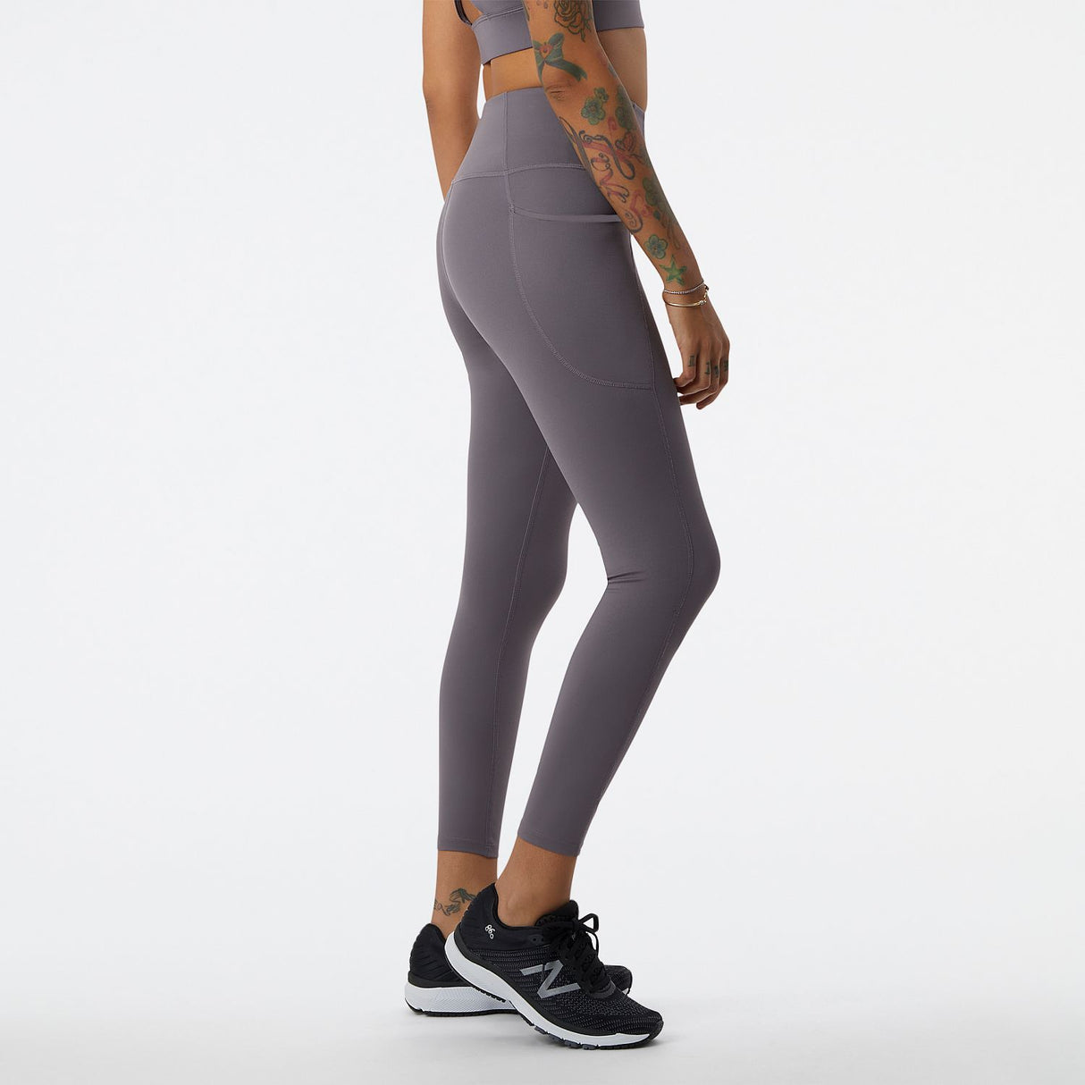 New Balance Women's Shape Shield 7/8 High Rise Pocket Tight-2