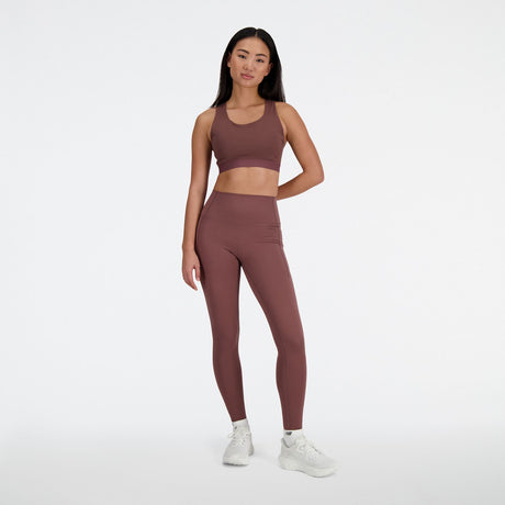 New Balance Women's Sleek Medium Support Pocket Sports Bra-1