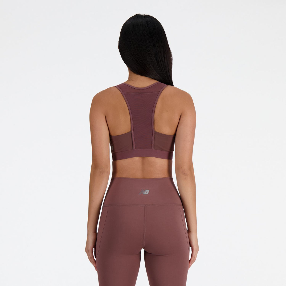New Balance Women's Sleek Medium Support Pocket Sports Bra-5