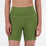 New Balance Women's Sleek Pocket High Rise Short 6-5