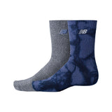 New Balance Ribbed Cuff Mid Calf Socks 2 Pair-1
