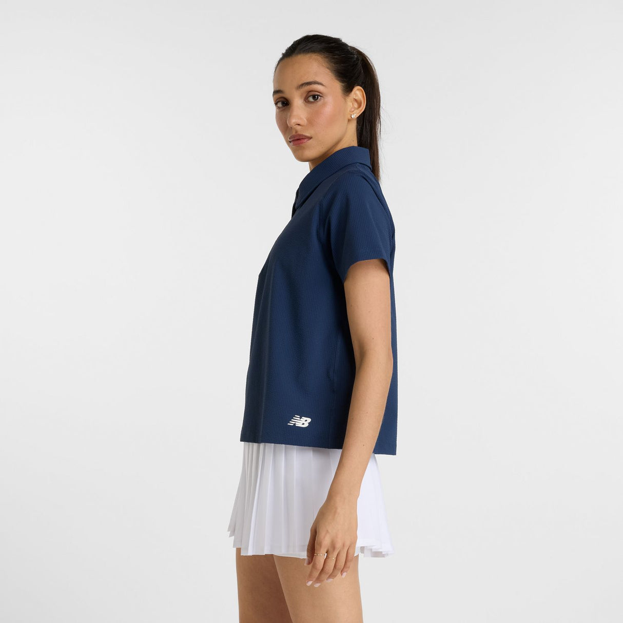 New Balance Women's Seersucker Tournament Polo-2