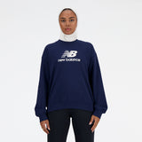 New Balance Women's Sport Essentials French Terry Logo Crew-2