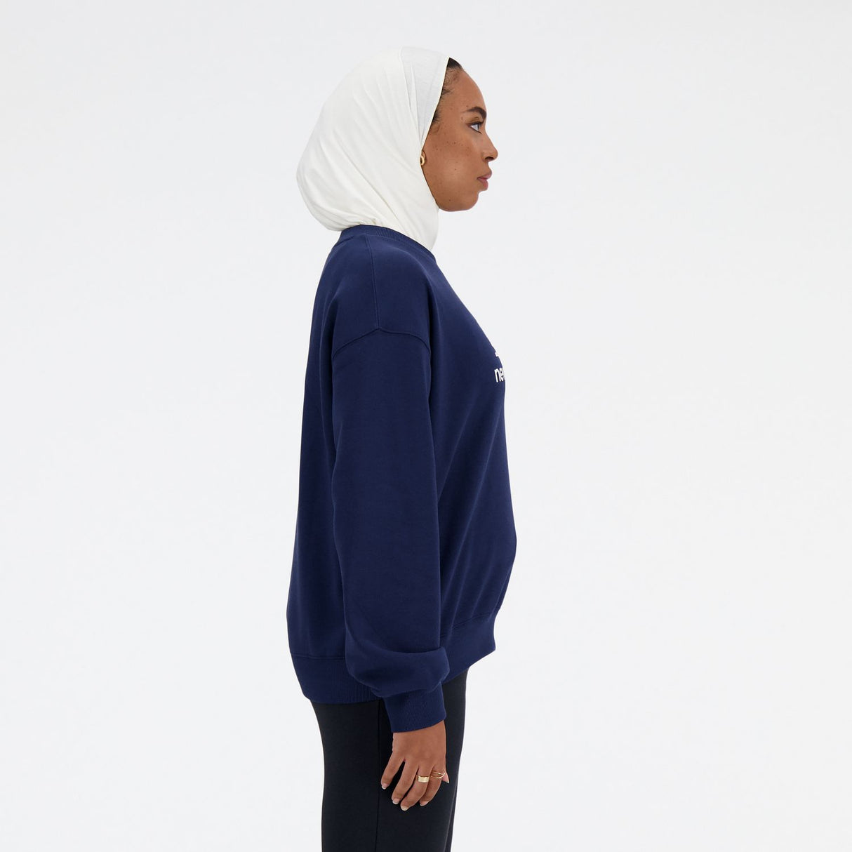 New Balance Women's Sport Essentials French Terry Logo Crew-3