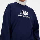 New Balance Women's Sport Essentials French Terry Logo Crew-5