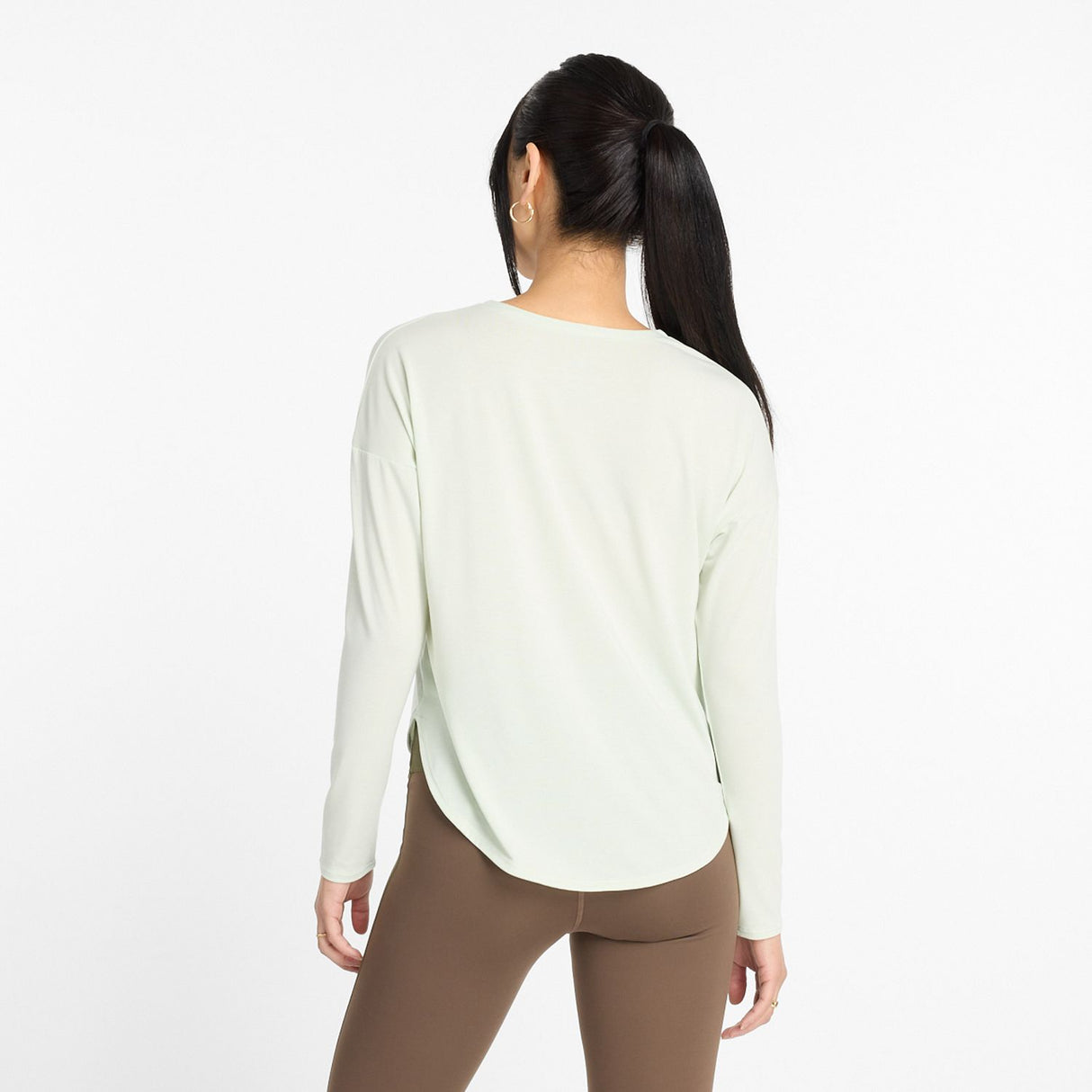 New Balance Women's Drapey Jersey Long Sleeve T-Shirt-5